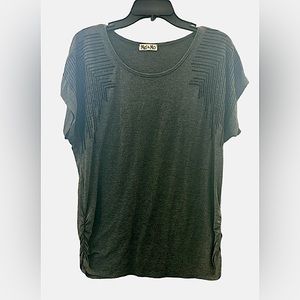 Beaded Shoulder T-Shirt.